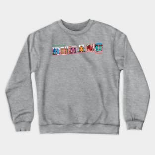 Greetings from Burano in Venice Vintage style retro souvenir Crewneck Sweatshirt